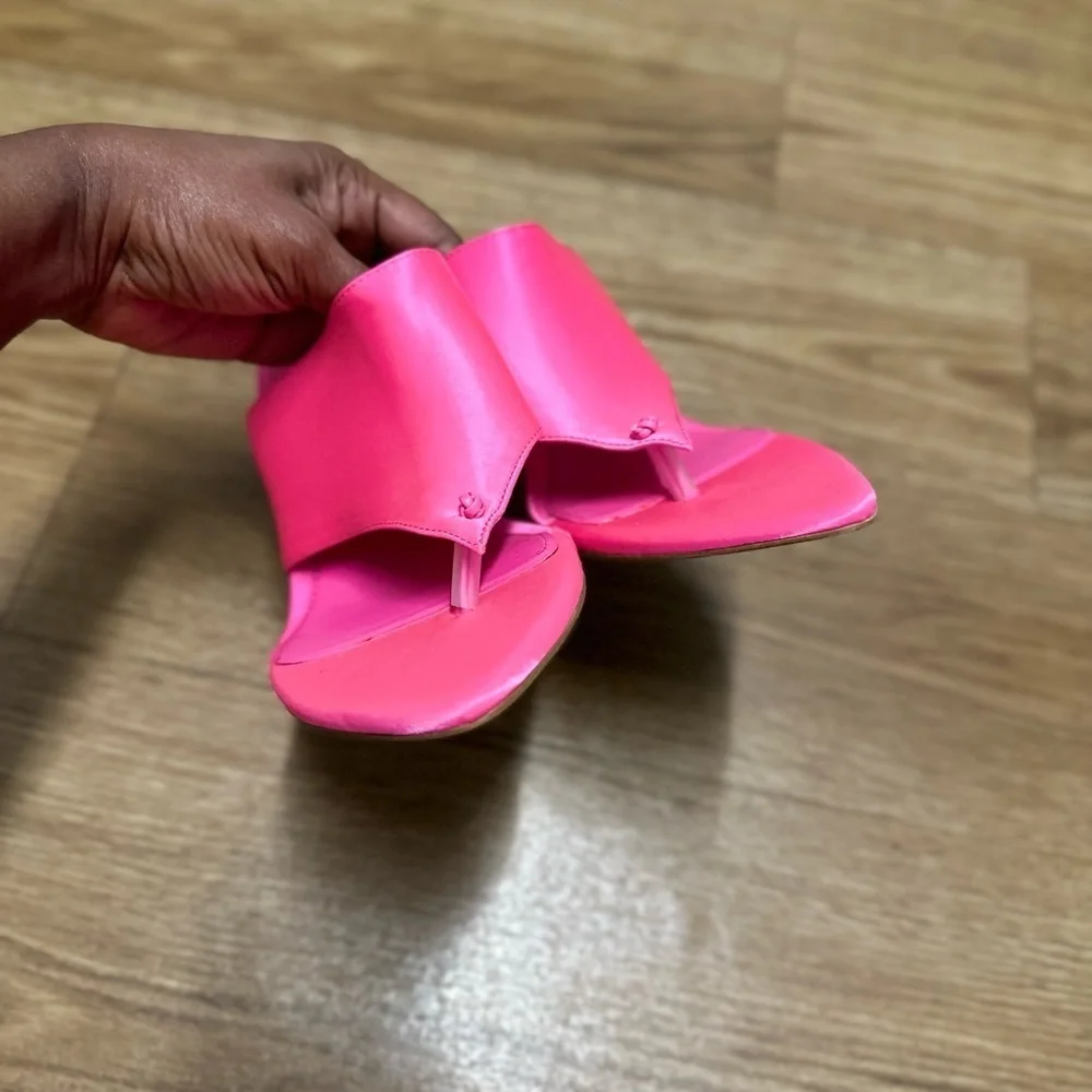 Zara pink pointed toe sandals - Picture 9 of 13